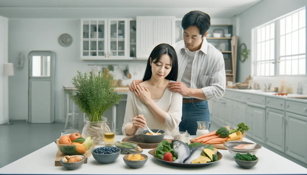 오십견 통증에 좋은 음식